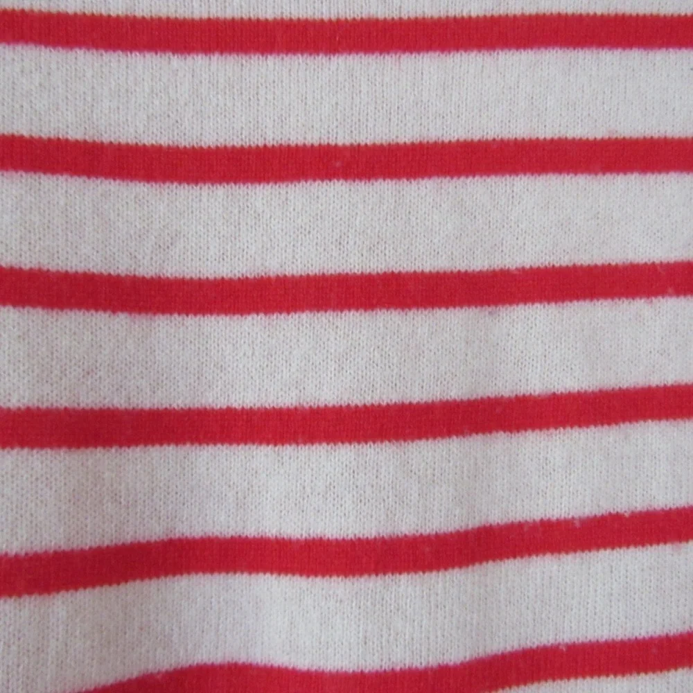 Vineyard Vines Cream Red Striped Sweater XS Wool Cashmere Nautical Knit Pullover - Picture 9 of 9